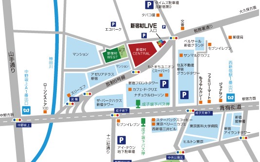 新宿村地図